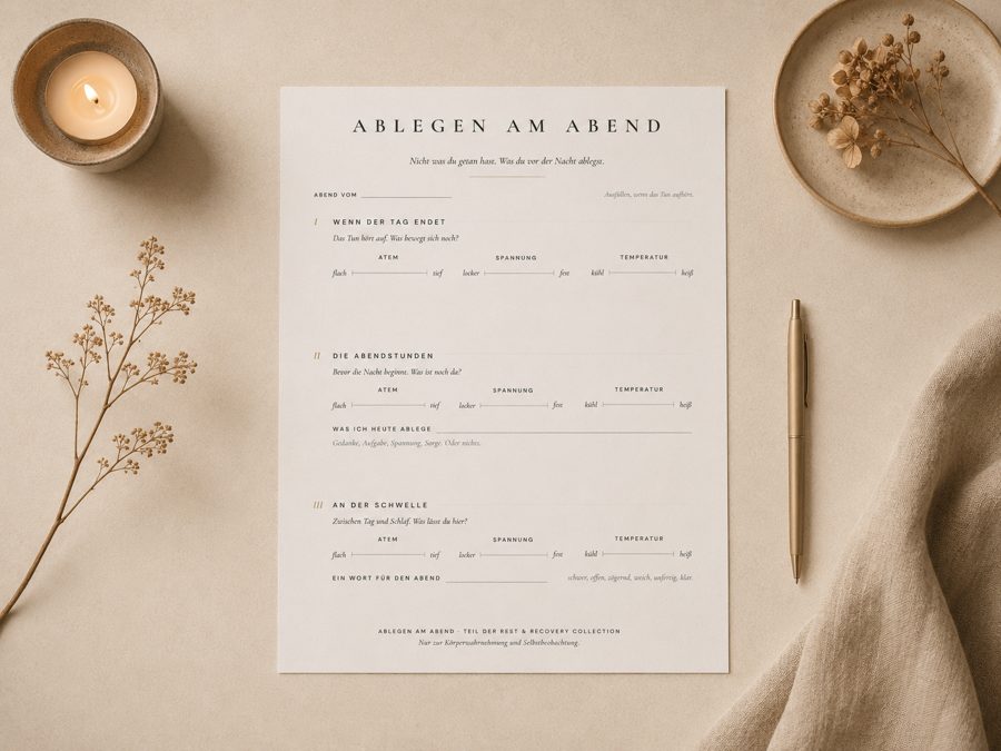 Evening Release printable mockup